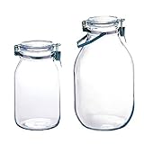 【セット買い】セラーメイト 密封びん 2L + 取手付密封びん 4L
