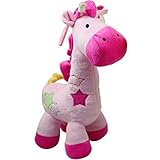 LanLan 1pcsピンクベビー乳児おもちゃぬいぐるみ動物人形Plush RattlesアクティビティミュージカルおもちゃベッドベルGiraffe