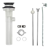 pf Waterworks Clogfreeユニバーサルポップアップ排水アセンブリ – Easy削除磁気ストッパー – クローム PF0324-CH-TR-NO 1