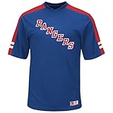 New York Rangers NHLメンズクイック再生合成半袖ジャージーTシャツ L