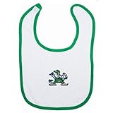 NCAA Notre Dame Fighting Irish新生児よだれかけ刺繍入りFighting Irishロゴ