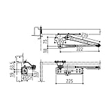 YKKAP メンテナンス部品 ドアクローザ (HH-4K-13835) YK：ブラック *製品色・形状等仕様変更になる場合があります*