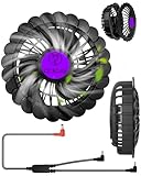 CYCYHEAT 作業服ファン 作業服専用ファン 20V DCケーブル付 空調ファン 取り外し可能 作業服ファンセット ブラシレスモーター 