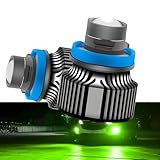 LEDフォグランプ H8 H9 H11 H16 HB4 爆光 レーザー光 プロジェクターレンズ 緑 グリーン ライム アップルグリーン ２個 (H8/H9/H11/H16)