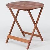 折りたたみ 木製ラウンドテーブル丸天板直径685mm