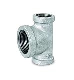 Everflow Supplies gmbt0341 Bullのヘッド亜鉛メッキ可鍛性T継手メススレッド接続 1" x 1" x 1-1/2" GMBT1001 1
