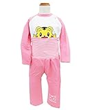 しまじろう ベビー服 長袖 腹巻付き キルトパジャマ (10ピンク/90cm)