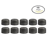 yaetek 1 / 2 "ブラックCast可鍛性鉄パイプ継手キャップ – DIYパイプ家具 – 1 / 2インチ – 工業配管 – 配管Supplies – 10個パック