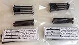 Lot of 8 RoussoUSA OIL RUBBED BRONZE FlushFit Connectors for Crystal or Glass Pulls. Upgrade 8 Knob 