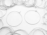 フープピアス パーツ シルバー 50mm 50個 大きめ アクセサリー ピアス フープ パーツ 金具 ファイニエ AP0941
