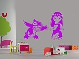 Lilo and Stitch子供漫画車トラックSUVウィンドウ子供部屋キッチン壁デカールステッカー約24 x 17インチピンク