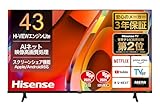 【Amazon.co.jp限定】ハイセンス 43V型 4K スマート Wチューナー内蔵 ネット動画対応 液晶 テレビ HDMI2.1対応 低