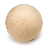 Darice木製ラウンドボールAssorted形状とサイズ DRC19112-601MP