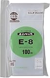 ユニパックE-8(100枚/袋) 0.08×幅100×チャック下140mm