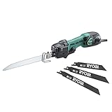 リョービ(RYOBI) 小型レシプロソー RJK-120KTF ケース付 レシプロソー刃 ブレードセット 3本組 鉄工・木工用 セット 4989757