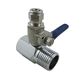 YZm RO水フィルターフィード水アダプタ1 / 2 " to 1 / 4 "ボールバルブ蛇口タップフィード逆浸透膜 VALVE