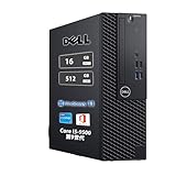 【整備済み品】デル デスクトップパソコン DELL OptiPlex 3070 SFF 高性能第9世代インテル Core i5 9500/MS Office2019&最新Windows11 Pro/4KHD対応/DP端子輸出/HDMI端子輸出/USB3.0端子複数搭載/3.5mmイヤホン端子/DVD (メモリ16GB/SSD512GB)