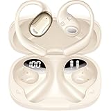 イヤホン bluetooth ワイヤレスイヤホン 「2025年業界高水準傑作」 業界トップBluetooth5.4 瞬時接続 ブルートゥース オープンイヤー 最大100時間再生 骨伝導の革新 空気伝導 耳掛け式 耳を塞がない マイク付き 音漏れ抑制 LEDディスプレイ 通勤/通学/スポーツ