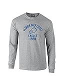 NCAA Florida Gulf Coast Eaglesマスコットブロックアーチ長袖Tシャツ、ミディアム、スポーツグレー