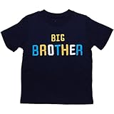 カーターズ（Carter's）お兄ちゃんTシャツ 2歳用 春夏男の子xカラフル紺xBIG BROTHER刺繍半袖Tシャツ 2歳用 2t(88-93cm) 紺,ブルー.兄弟,コーデトップス [並行輸入品