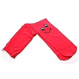 GGG ホット子供女の子キッズ着 通気性あり スマイリーフェイス ソフトベルベットバレエパンスト ソックス スイカ赤