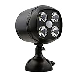 AIGUOZER®スポットライト　LEDセンサーライト　ワイヤレス 人感センサー　アウトドア壁灯　安全灯　夜灯　4LED高輝度　電池式 省エネ　自由角度調節 防雨　防災　防犯対策　屋外/室内