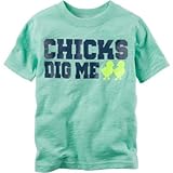 カーターズ Carter's/ チックスディグミーグラフィックティ グリーン トップス半袖Tシャツ 8歳【並行輸入】
