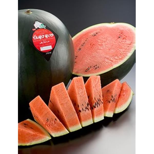Amazon.co.jp: Densuke Watermelon, Excellent Item, 3L Size