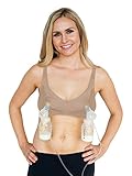Simple Wishes Supermom All-in-One Nursing and Pumping Bra, Nude, L-40/42 (D-DD) by Simple Wishes