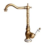 Tallerスタイルシングルレバーバスルーム盆地蛇口デッキマウントホットとコールドBasin蛇口タップ