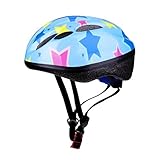 TangQI ヘルメット 子ども用 自転車 サイクリングヘルメット 45-56cm 軽量 10穴通気 調整可能 (ブルーA)
