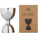 Bell Jigger - Premium Vintage Double Cocktail Jigger, 1oz/2oz made from Stainless Steel 304