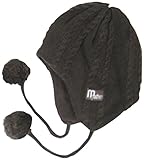 エムジュニア 耳あて付ニット帽子 1-20-003 ブラウン