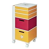 [ベルメゾン]ディズニー リビング収納ワゴン ゲーム機収納 インテリアワゴン カラー くまのプーさん