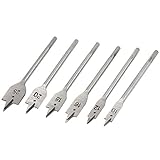 uxcell　フラットスペードドリル　ドリルビット　6.3mm六角シャンク　センターポイント