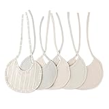 Jolieer ベビー 赤ちゃん 三角 スタイ バンダナ オシャレな ビブ スタイ 綿100％ 男の子 女の子 三角巾 出産祝い 誕生日 プレゼント (A 5枚セット)