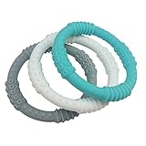 Teething Ring - mooi baby - Baby Teething Rings - UNISEX Baby Teether - 100% Silicone Infant Teether