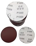 Mignon Lapin えらべる 17種類 マジック サンドペーパー ディスク サンダー 用 125mm 100枚 セット 穴なし (17 #1000)