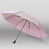 biutefang Umbrellas Encounter水変色太陽傘UV保護ビニール傘Thickened傘折り畳み傘 ピンク 6933322206611