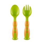 GoolRC ベビースプーン＋フォークセット　 ベビー食器セット ポータブルPP BPAフリー 子供食器