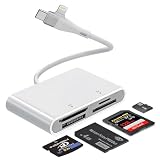 Memory Stick Pro Duoアダプター Lightning/USB-C用 - 4イン1マルチメモリーカードリーダー SD/Micro SD/MS/xD-Picture Card用 Sony Memory Stick Pro Duoリーダー OTGアダプター プラグアンドプレイ iPhone/Android/PC用
