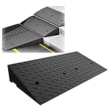 段差 スロープ プレート 高さ4cm/5cm/6cm/7cm/8cm/11cm/13cm/16cm/18cm 自転車 バイク 駐車場 段差用スロープ 高強度 滑り止め 段差解消 天然ゴム 階段 プレート 段差 ステップ 幅25/30/35/38/40cm スプライス可能な幅 固定ネジ付属 (Size : 長さx幅x高さ-100x30x12cm)