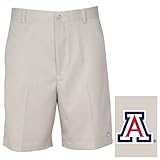 NCAA Arizona Wildcats Men 'sフラットフロントショーツ、32、ストーン