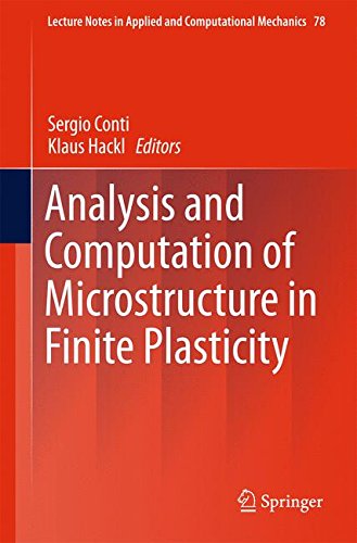 Analysis and Computation of Microstructure in Finite Plasticity (Lecture Notes in Applied and Computational Mechanics)の表紙