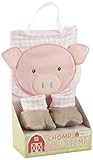 Baby Aspen Chomp and Stomp Bib and Booties Gift Set, Pig by Baby Aspen [並行輸入品]