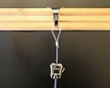 4パック各Stas Mouldingフック+ペルロンコードwithループ+フックファスナー 39" perlon cord HW302ZP104P
