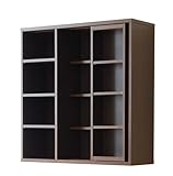 Frama Furniture(フラマファニチャー) 低ホルムアルデヒド シングルスライド書棚 ブラウン KSS-0005EBR