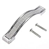 ダイヤモンドクリスタルキャビネットワードローブ引き出しドアノブプルハンドル現代ヨーロッパスタイル96 / 128 mm 128mm クリア 28362