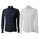 Guy Rover Pique Western Shirt 071PL160JT: Navy, White