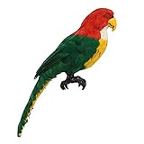 Farway インコ模型 人工インコ 装飾品 庭・庭園装飾 飾り 庭風景 羽付き